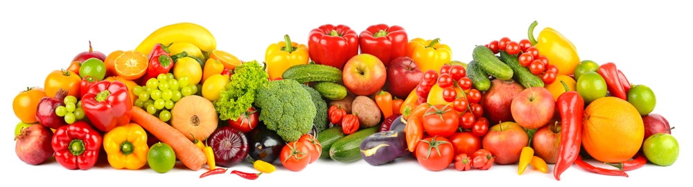 Large,Collection,Of,Fruits,,Vegetables,,Berries,Isolated,On,White,Background.