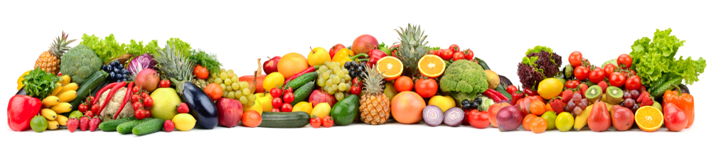 Composition,Variety,Fresh,Fruits,And,Vegetables,Isolated,On,White,Background.